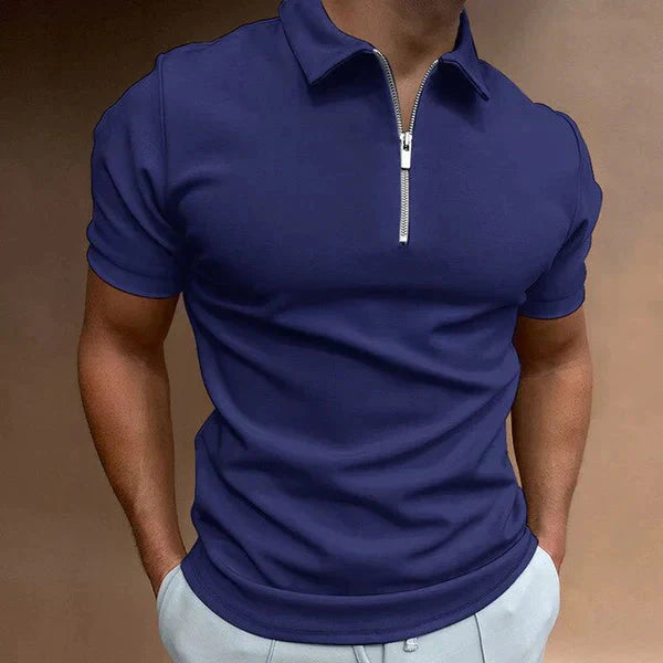 Danielo – Casual herenpoloshirt met ritssluiting