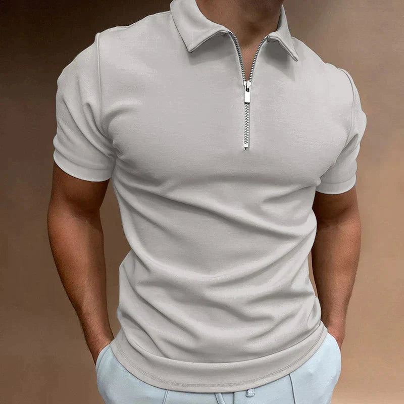 Danielo – Casual herenpoloshirt met ritssluiting