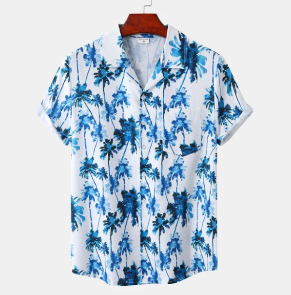 Dietrich Hawaii Surf-bloemenblouse voor heren