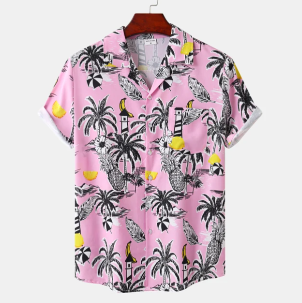 Dietrich Hawaii Surf-bloemenblouse voor heren