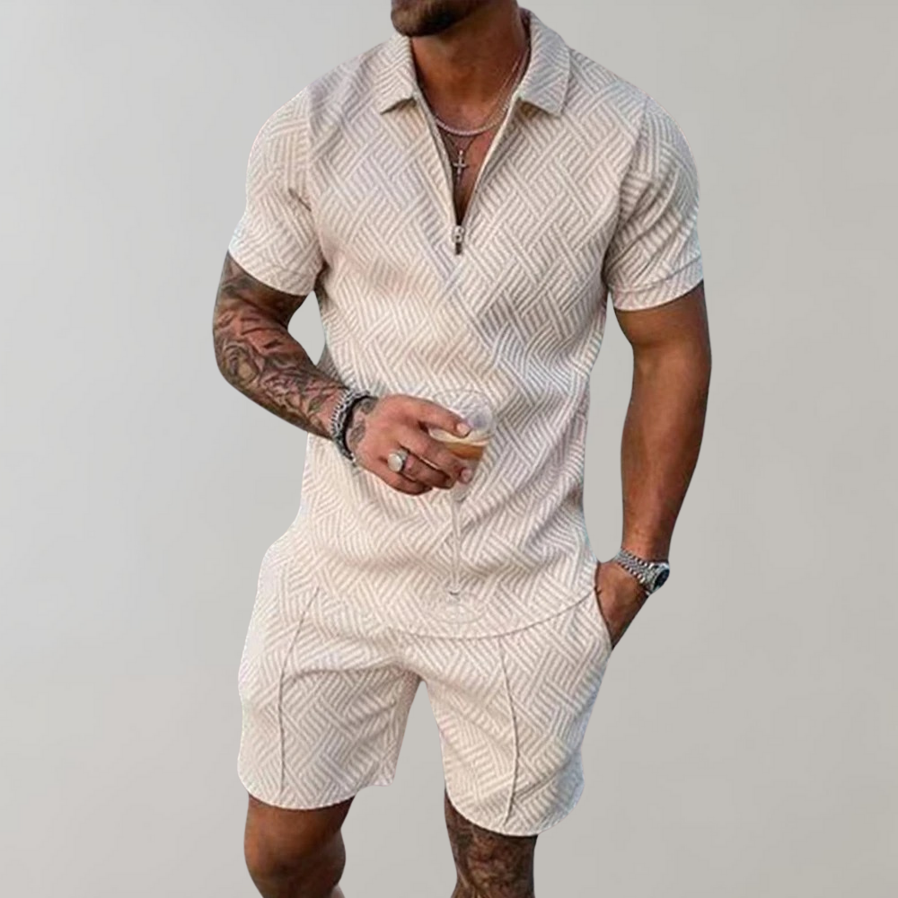 Hugo herenpolo en shorts zomerset