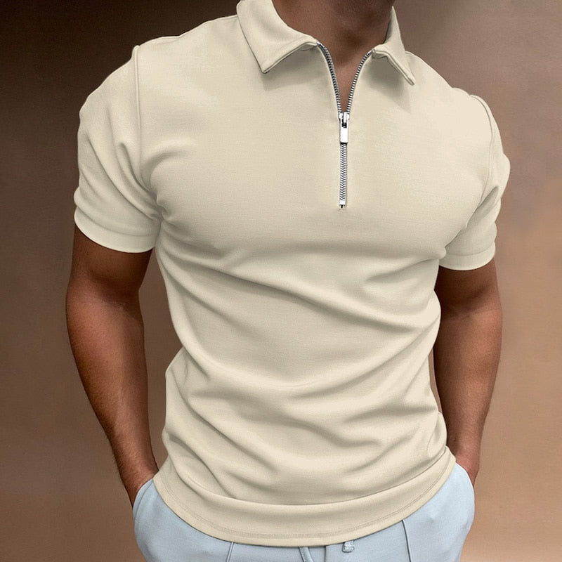 Idris Luxe lente/zomerpolo met rits