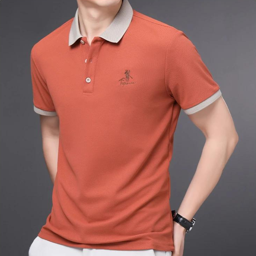 Lasse – Luxe geborduurd poloshirt voor heren