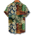 Maximus blouse met Hawaïprint voor heren.