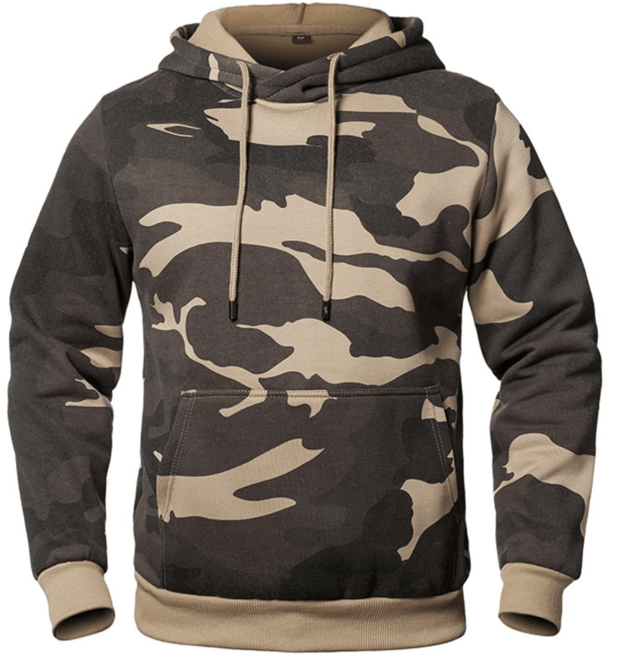 Angelo - Modieuze Camouflage Hoodie voor Mannen met Stijl